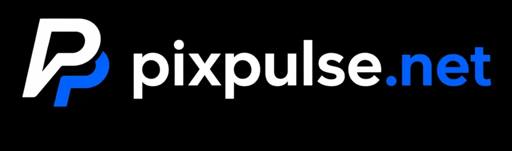PixPulse.net logo black background