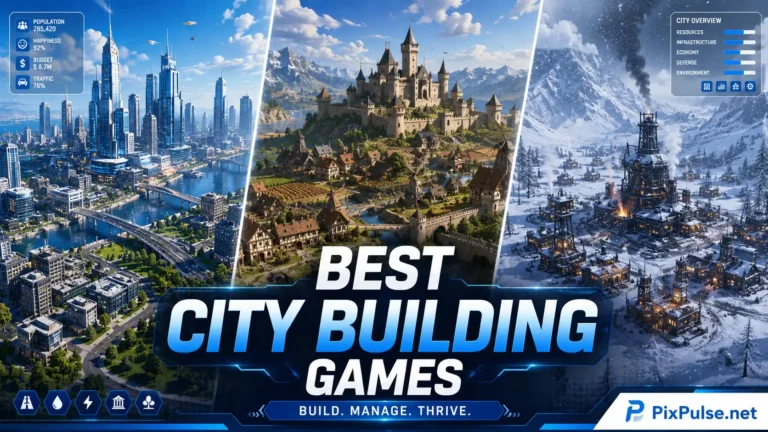 Best city building games featuring modern, medieval, and survival cities
